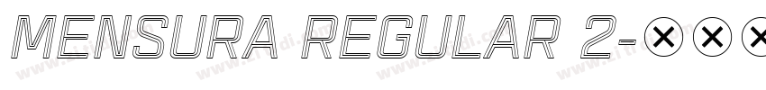 Mensura Regular 2字体转换